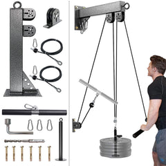 Fitness Cable Pulley System Wall Mounted - DryoShop