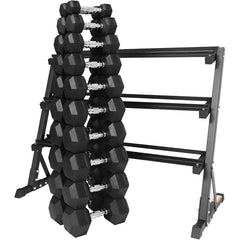 Premium Rubber Coated Hex Dumbbell Weight Set - DryoShop