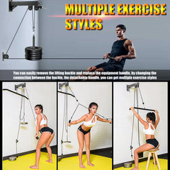 Fitness Cable Pulley System Wall Mounted - DryoShop