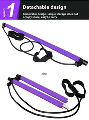 Pilates Multi Functional Fitness Stick And Bands - DryoShop