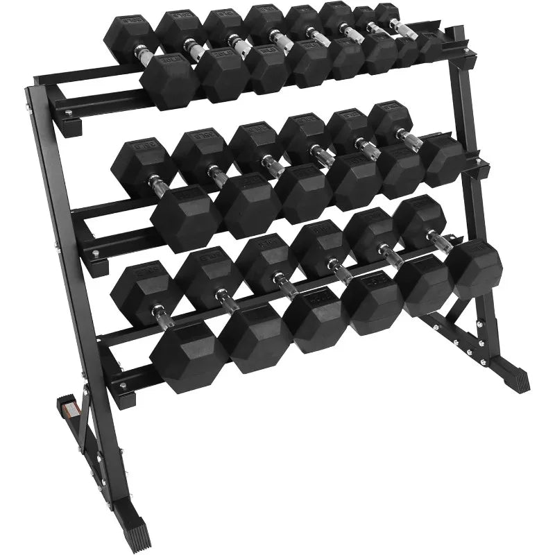 Premium Rubber Coated Hex Dumbbell Weight Set - DryoShop