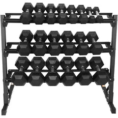 Premium Rubber Coated Hex Dumbbell Weight Set - DryoShop