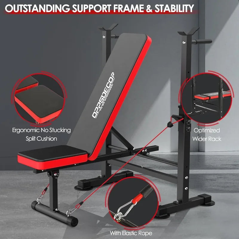 6 in 1 Weight Bench Set - DryoShop