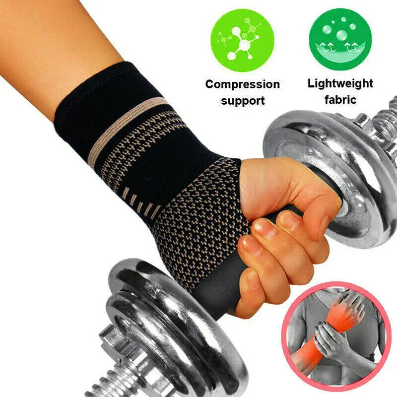 Copper Wrist Compression Glove