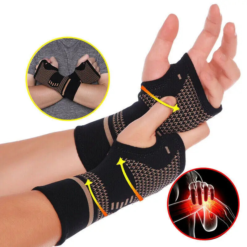 Copper Wrist Compression Glove