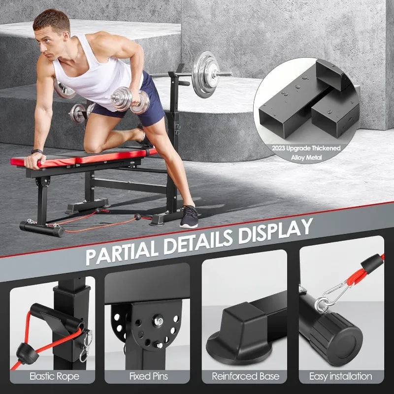 6 in 1 Weight Bench Set - DryoShop