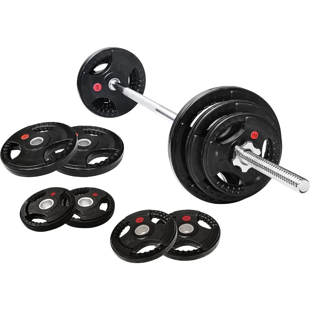 Barbell With Cast Iron Weights