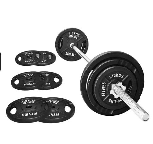 Barbell With Cast Iron Weights