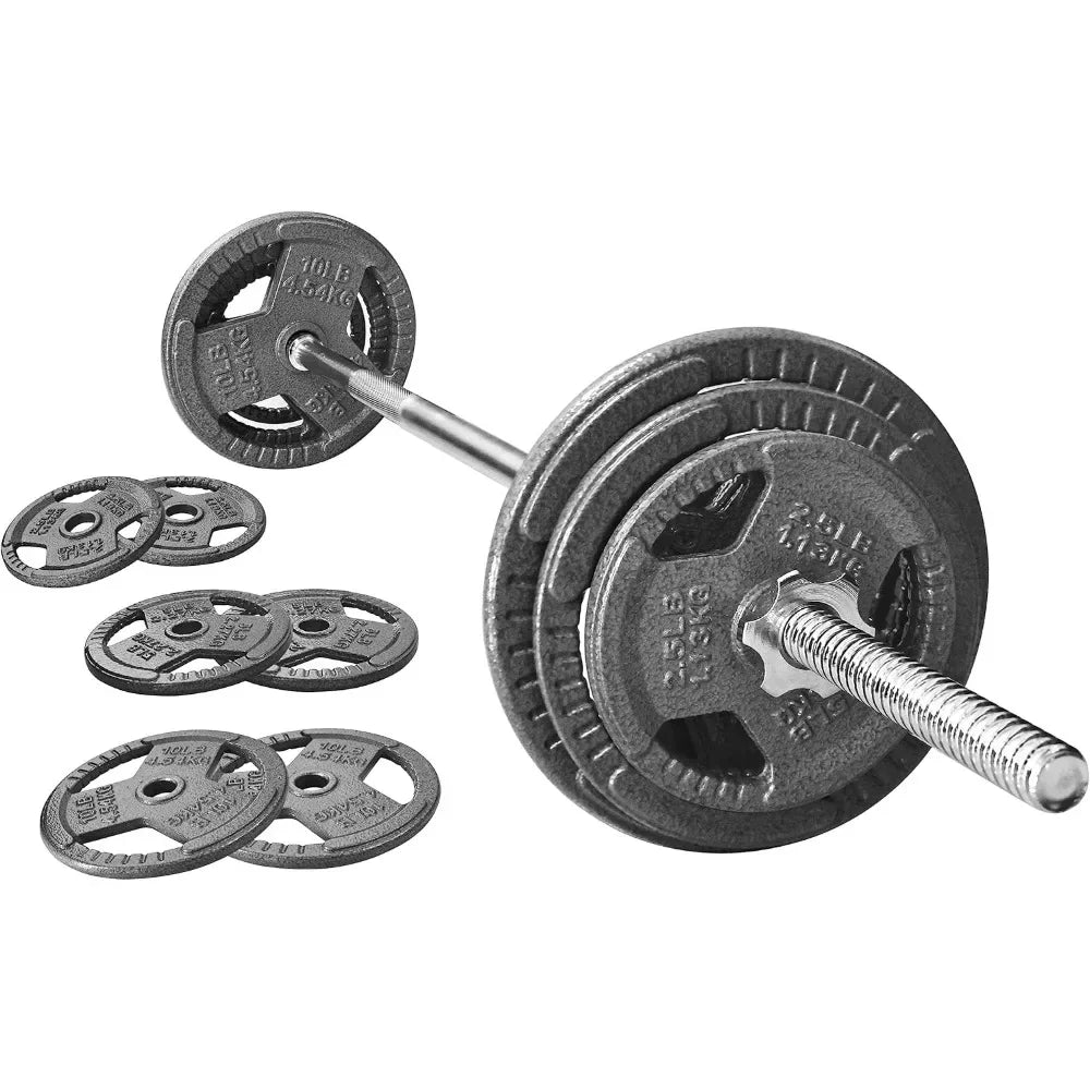 Barbell With Cast Iron Weights