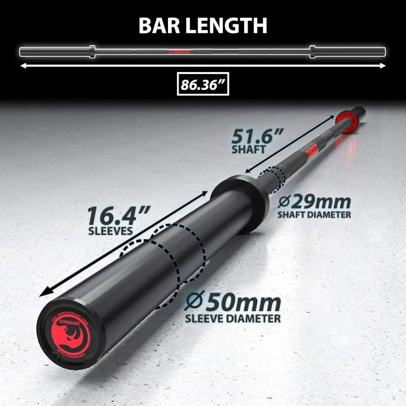 45lb Rhino Powerlifting Barbell